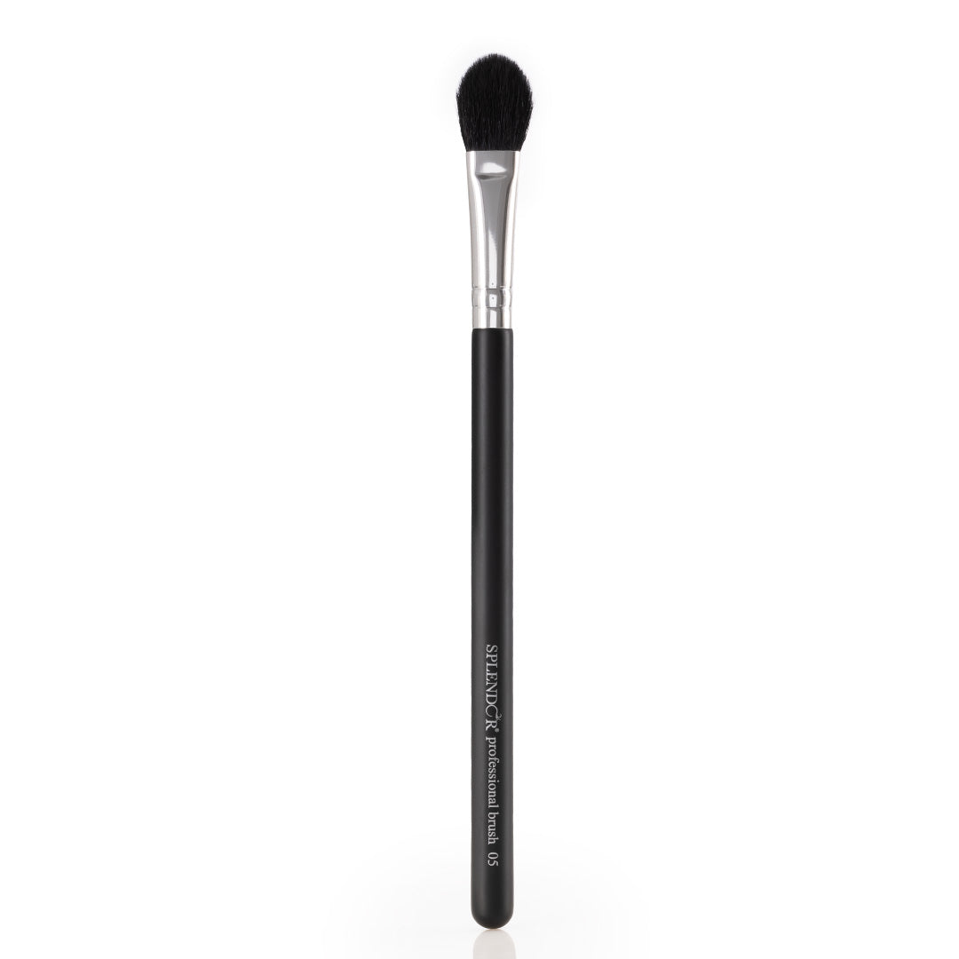 Pensula Profesionala Splendor S05 plata pentru pudra zona ochilor/iluminator par capra neagra