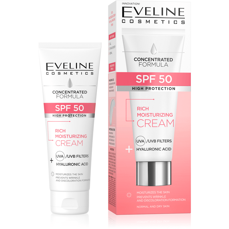 Crema intens hidratanta SPF50 + Acid Hialuronic