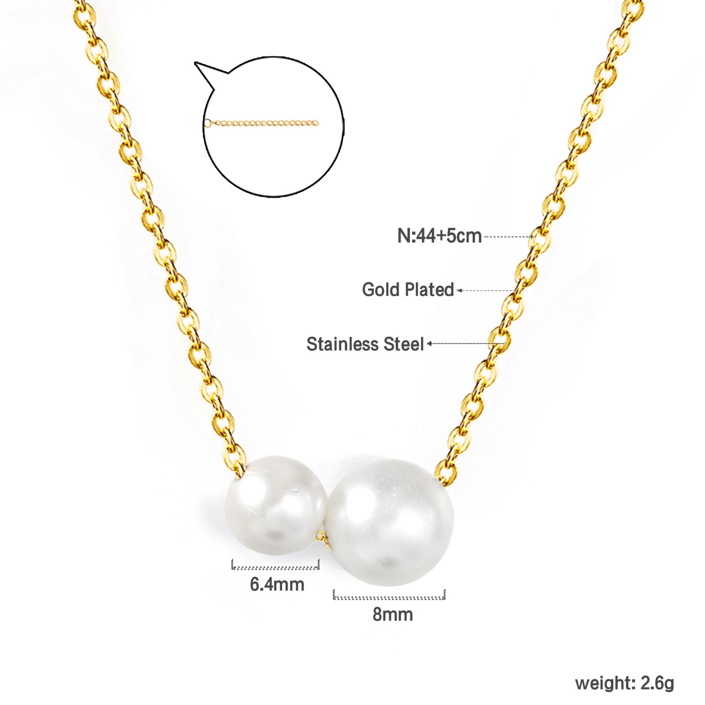 Colier Duo Pearl