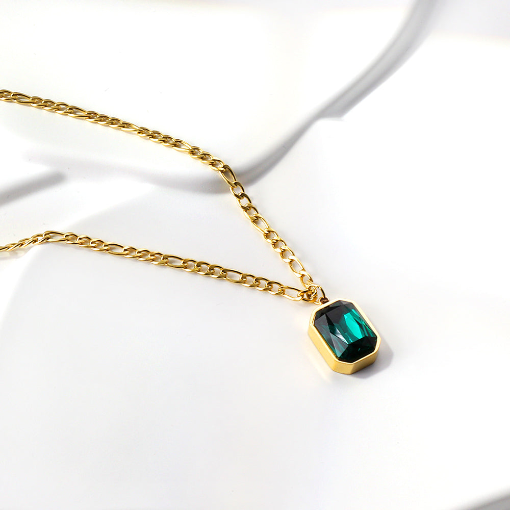 Colier Emerald Glow