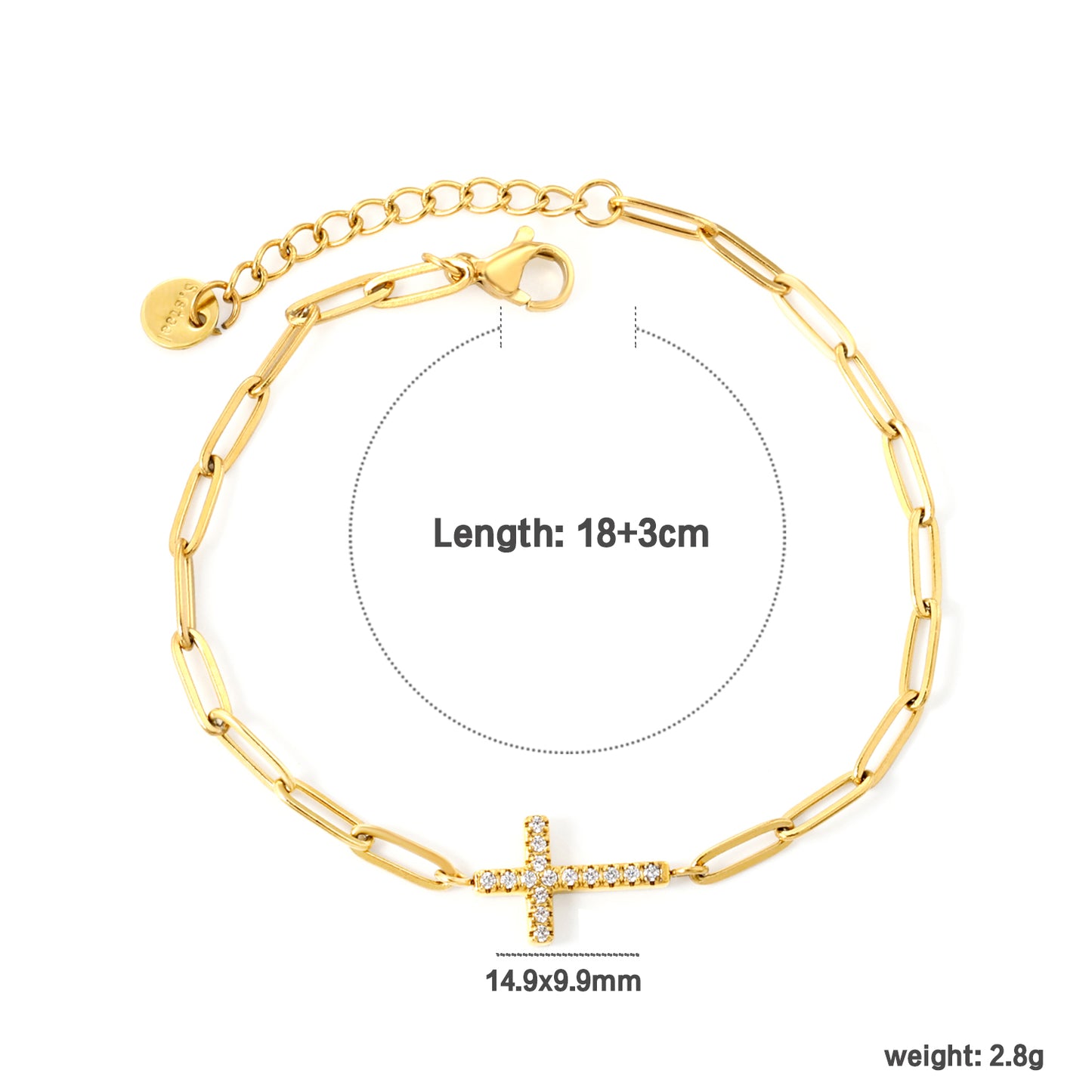 Brățară Golden Cross