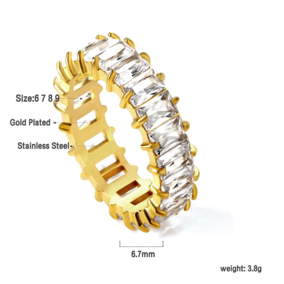 Inel Golden Glitz