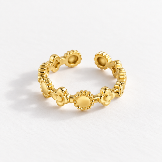 Inel Golden Bloom